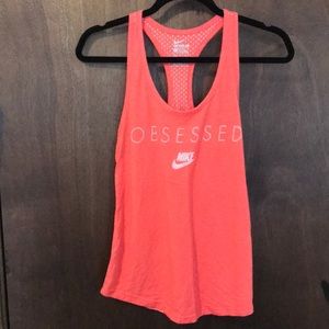 Orange Nike Obsessed Tank